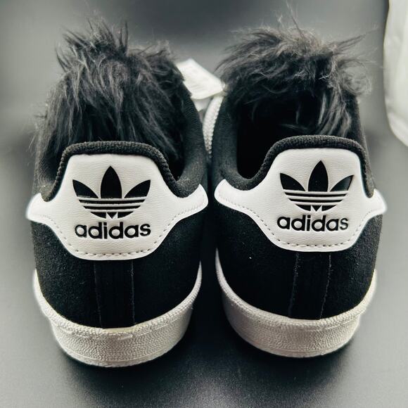 Adidas x Jeremy Scott Campus 80s Bones Black Faux Fur Tongue Size 8 Men’s - Picture 4 of 8